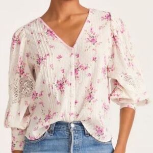 BRAND NEW WITH TAGS LoveShackFancy Merida Blouse Size XL